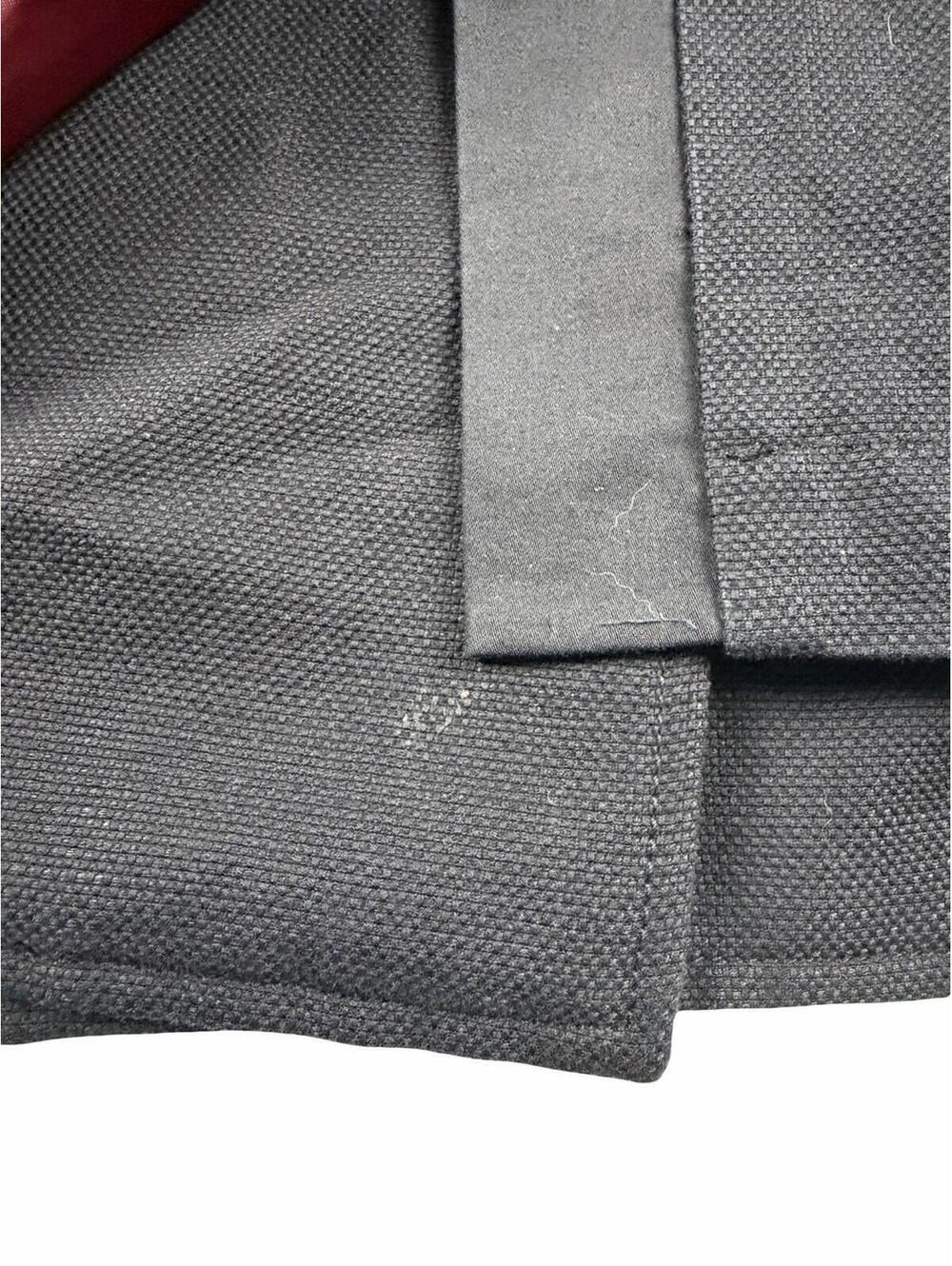John Varvatos USA Luxe Double Breasted Pea Coat Cotton Linen Black Size S - Picture 9 of 10